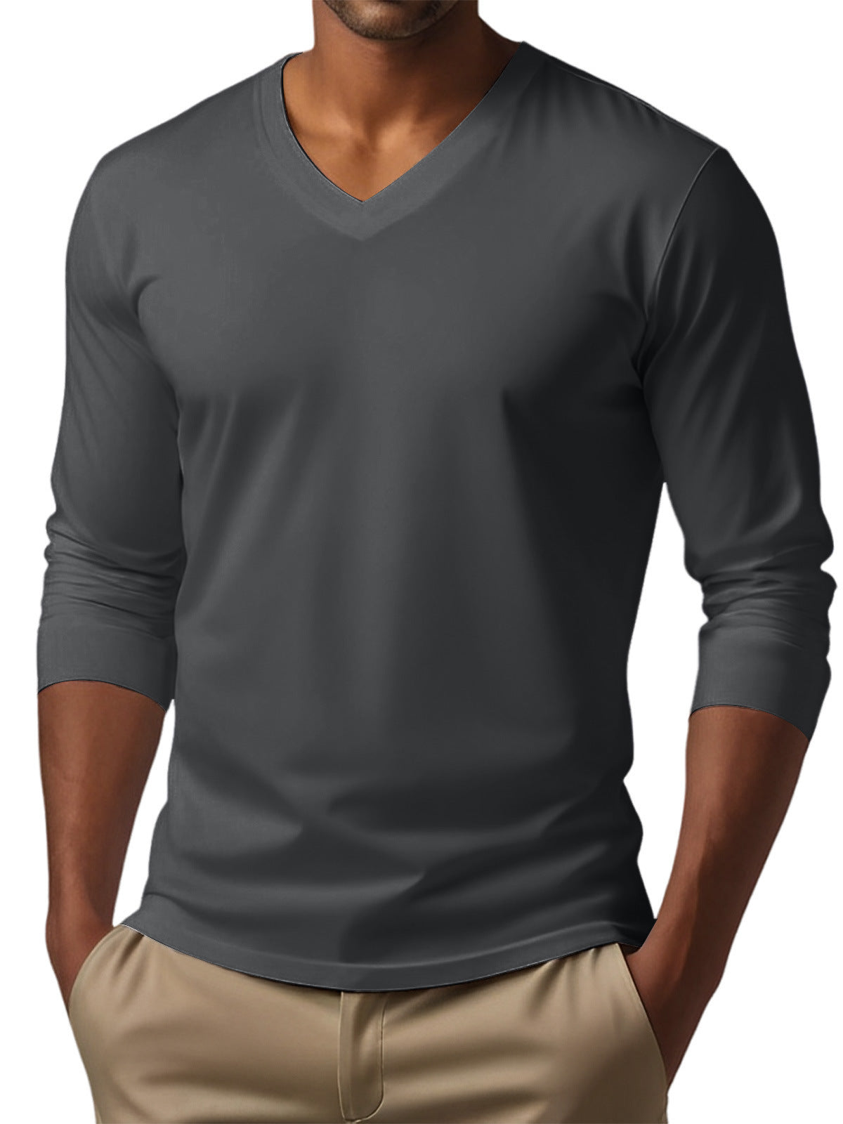 Men's Digital Printing Men's Versatile Long Sleeve